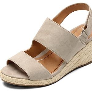 Vionic Women's Brooke Wedge Sandals - Espadrille Size 7.5